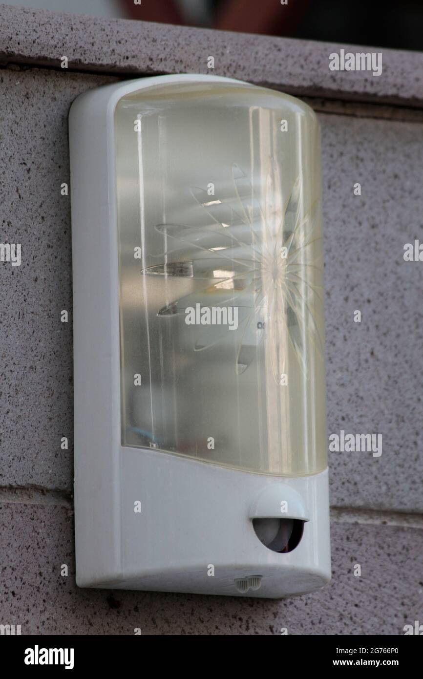 Powerful outdoor luminaire made of multiple LED bulbs. 100 Watt LED