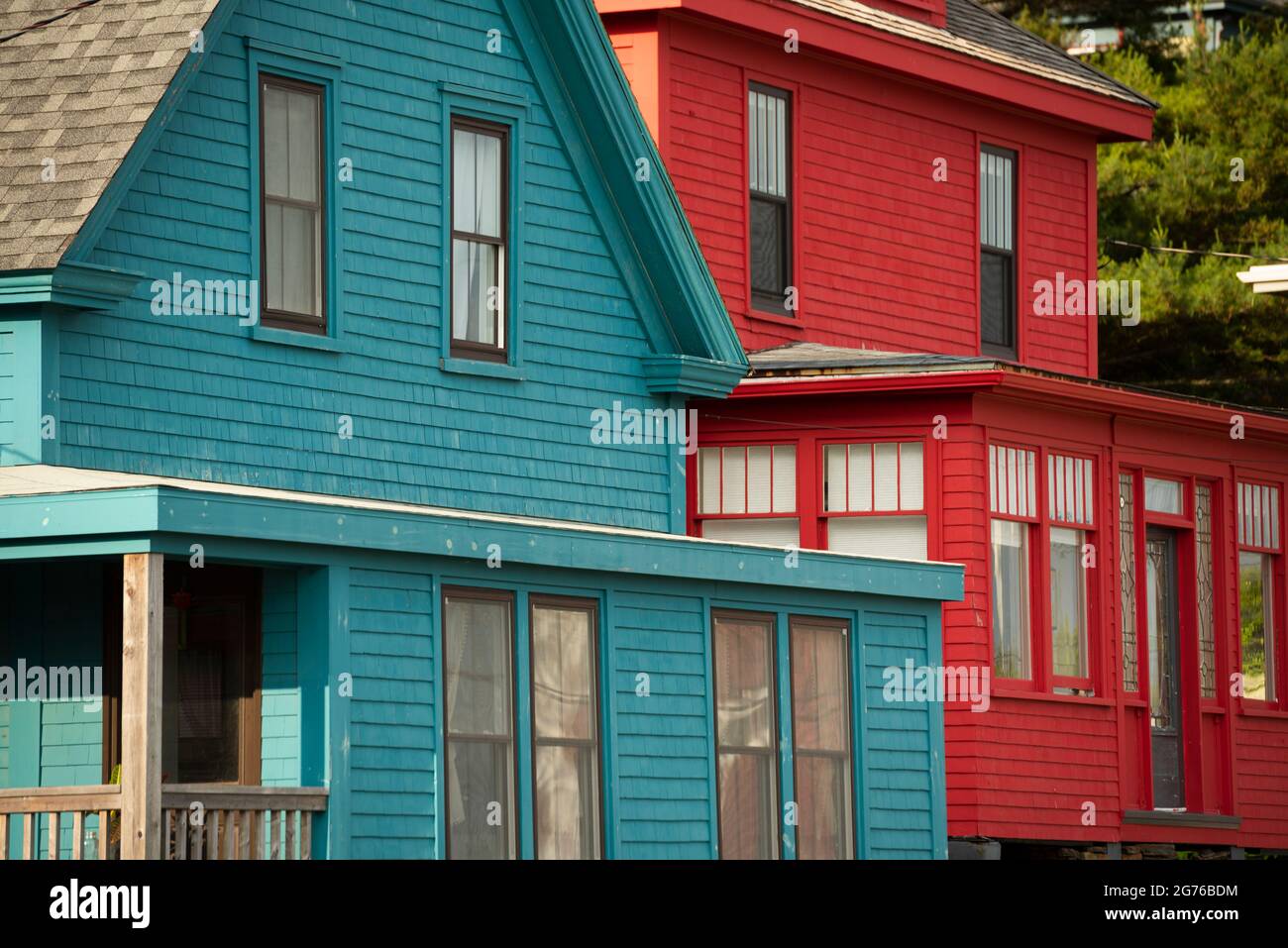 The bright colour of housing in Lunenburg, Nova Scotia is known