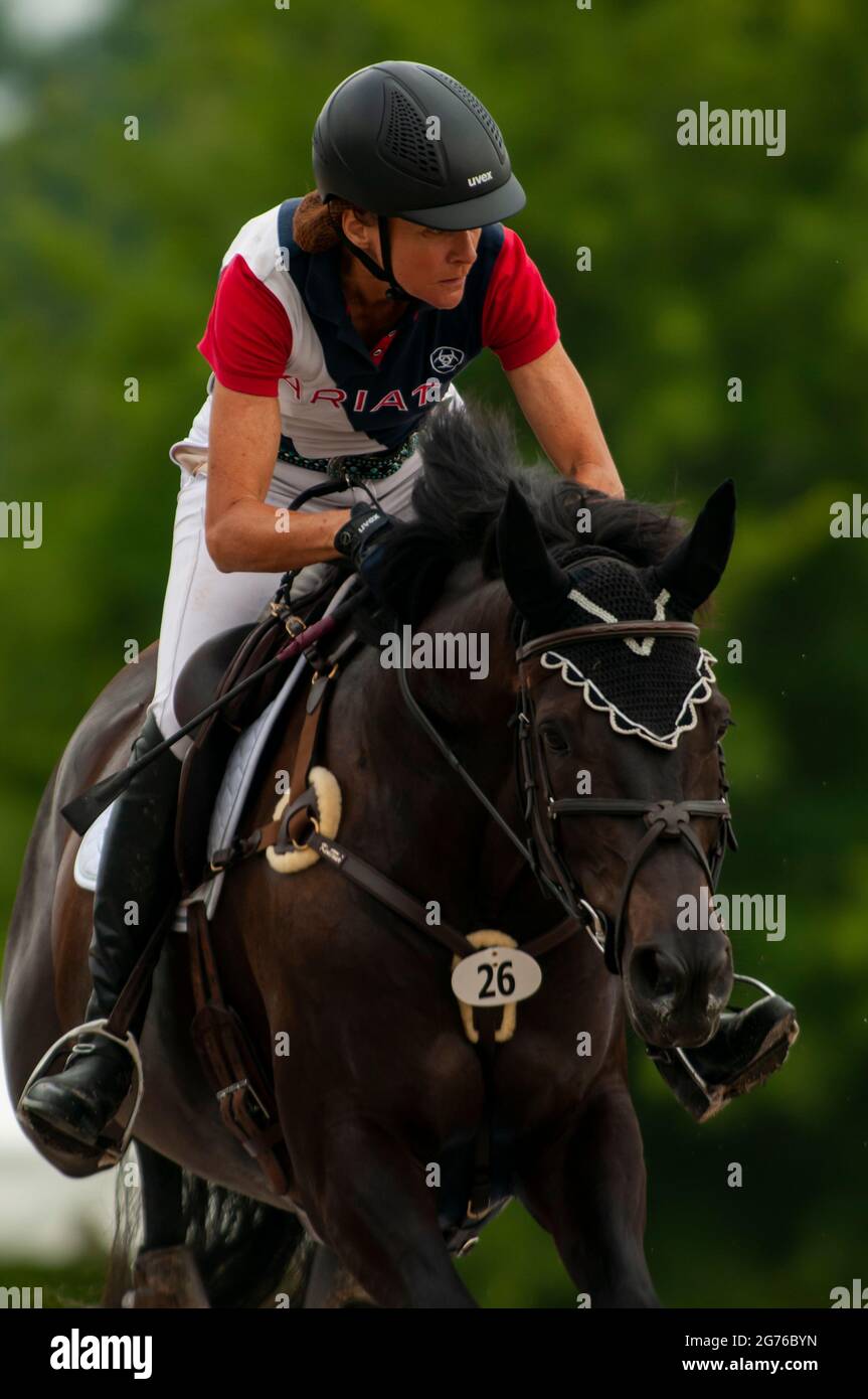 Raeford, North Carolina, USA. 11th July, 2021. LEI CLUFFRYAN riding