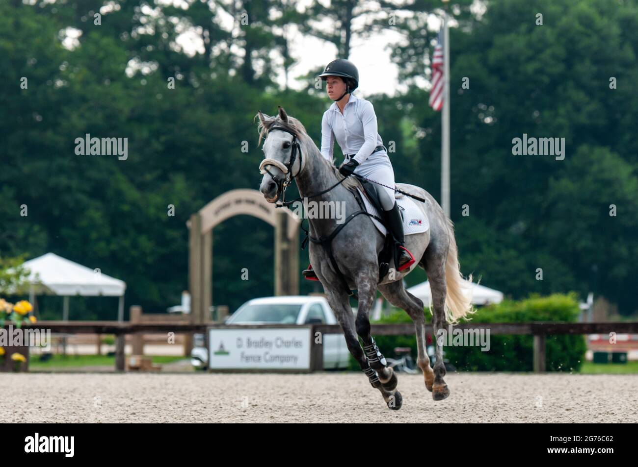 Raeford, North Carolina, USA. 11th July, 2021. MADISON CHISHOLM riding