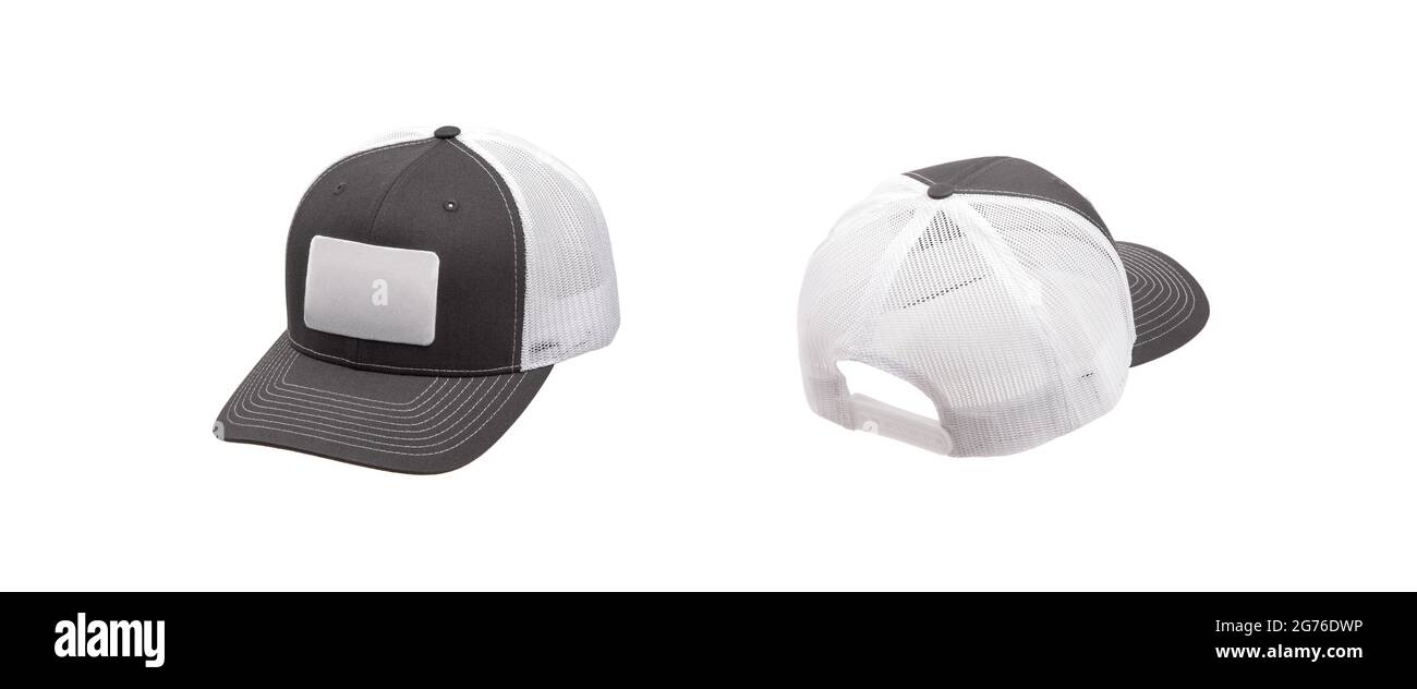 Baseball cap from different sides. Mockup for design creation. Isolate
