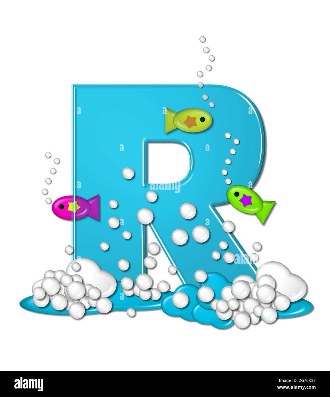 The letter R, in the alphabet set