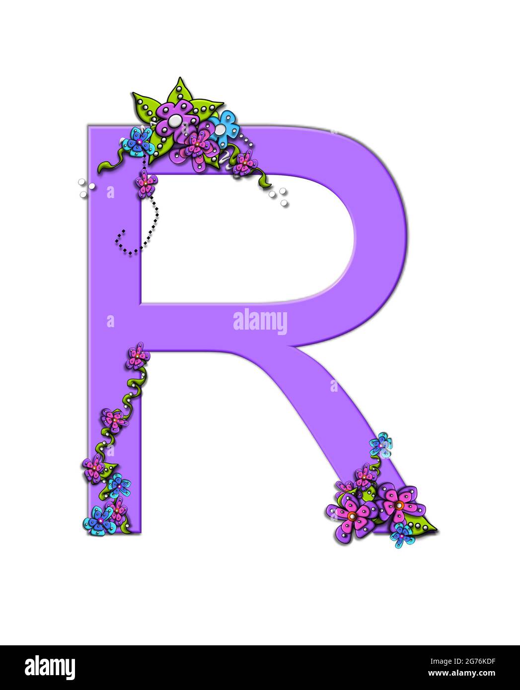 Letter r flowers hi-res stock photography and images - Alamy