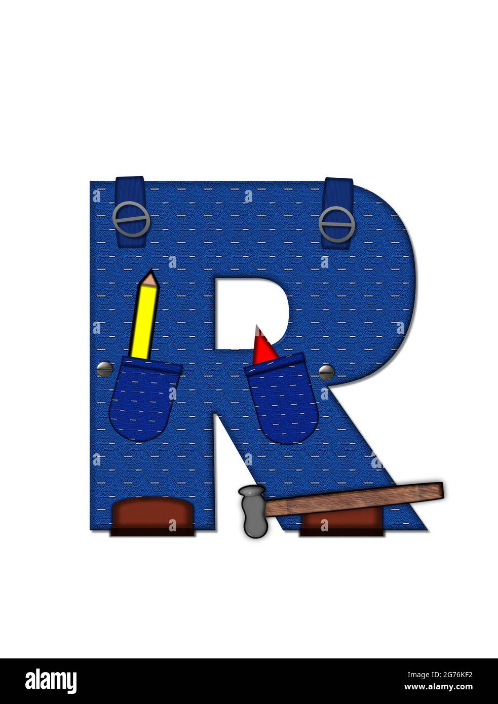 The letter R, in the alphabet set