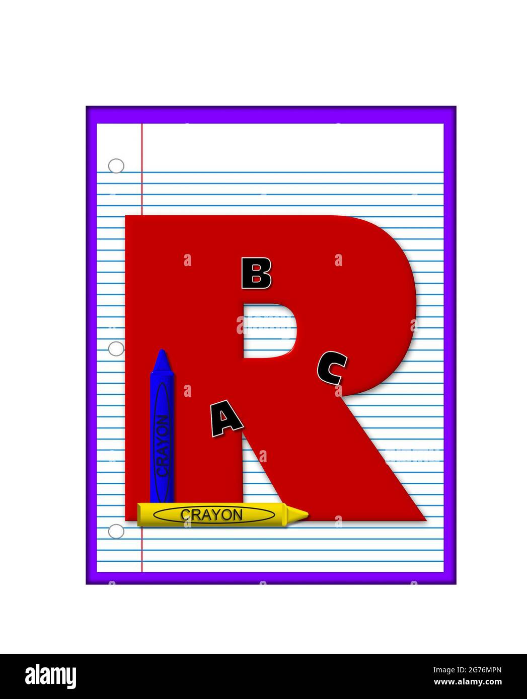 The letter R, in the alphabet set 