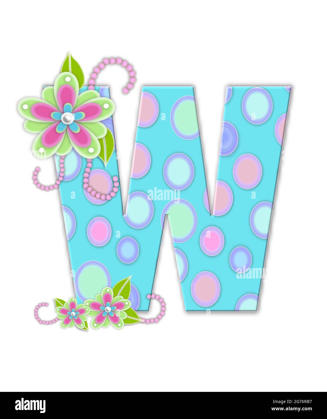 The letter W, in the alphabet set 