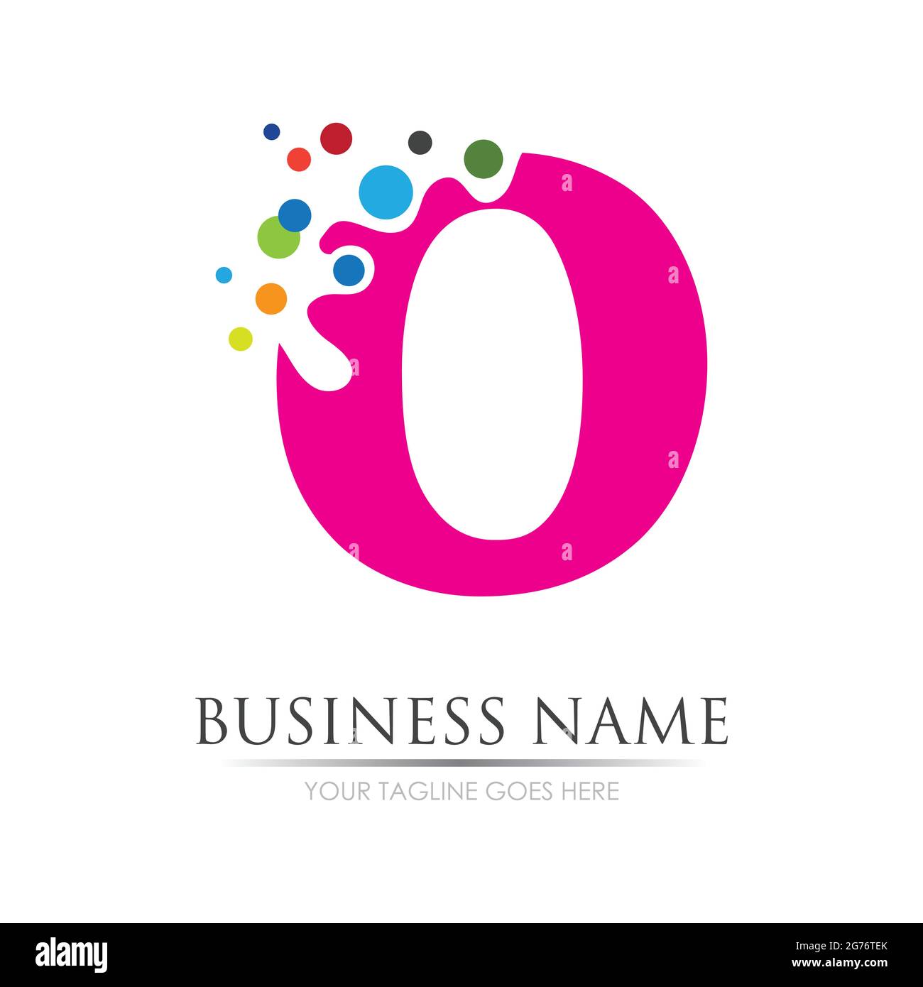 Letter O Business corporate abstract unity vector logo design template Letter O Logo Template vector icon design Stock Vector