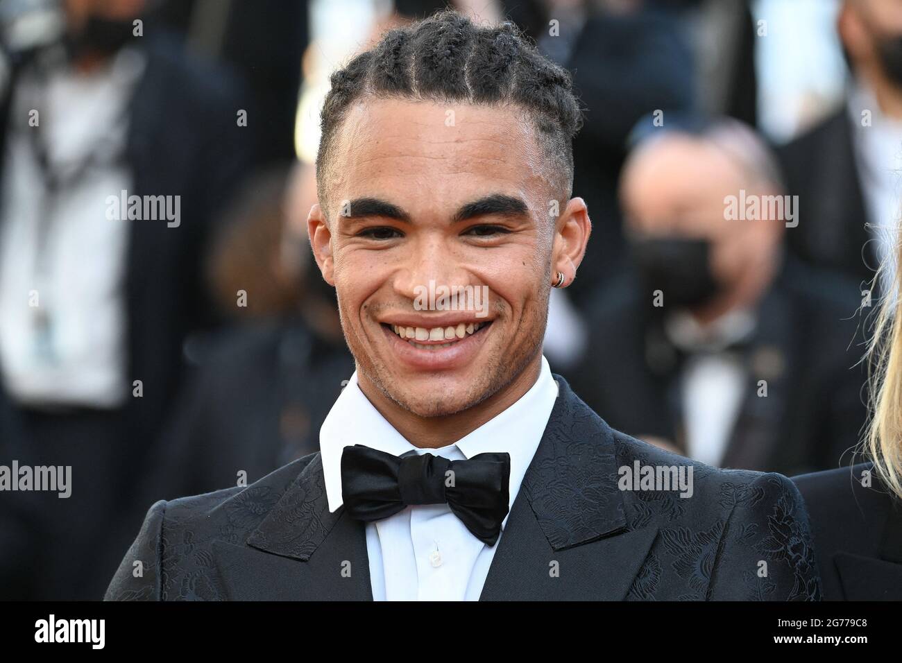 Theo Christine attending the premiere of the movie Tre Piani during the ...