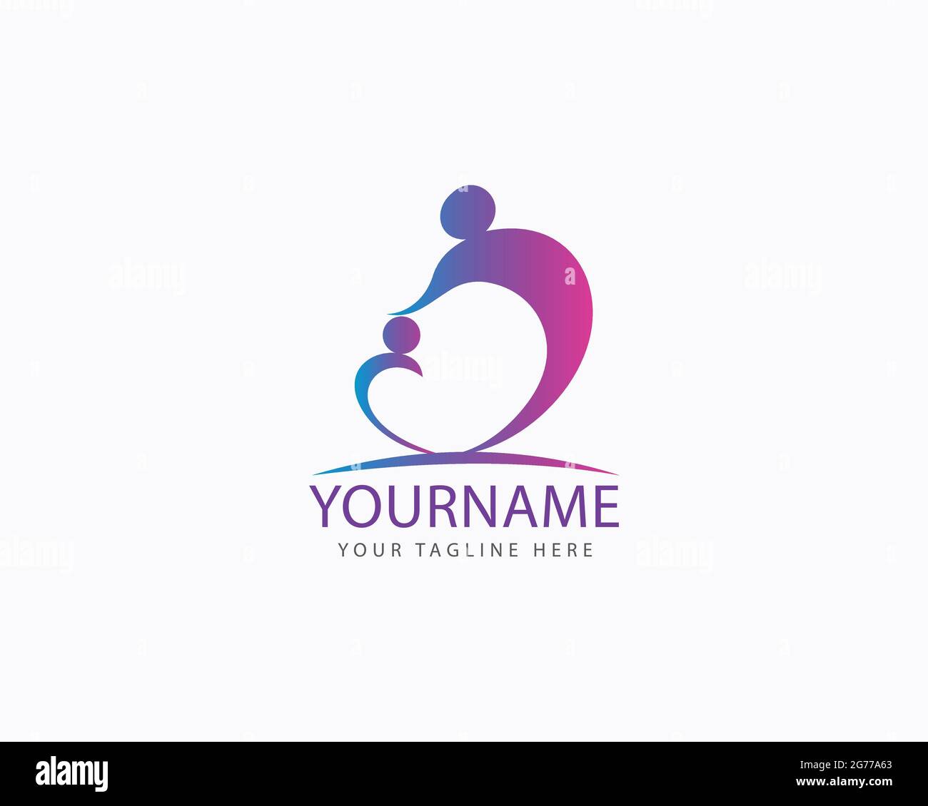 Charity people human logo design full vector and easy to edit and customize, compatible with almost illustrator version Stock Vector