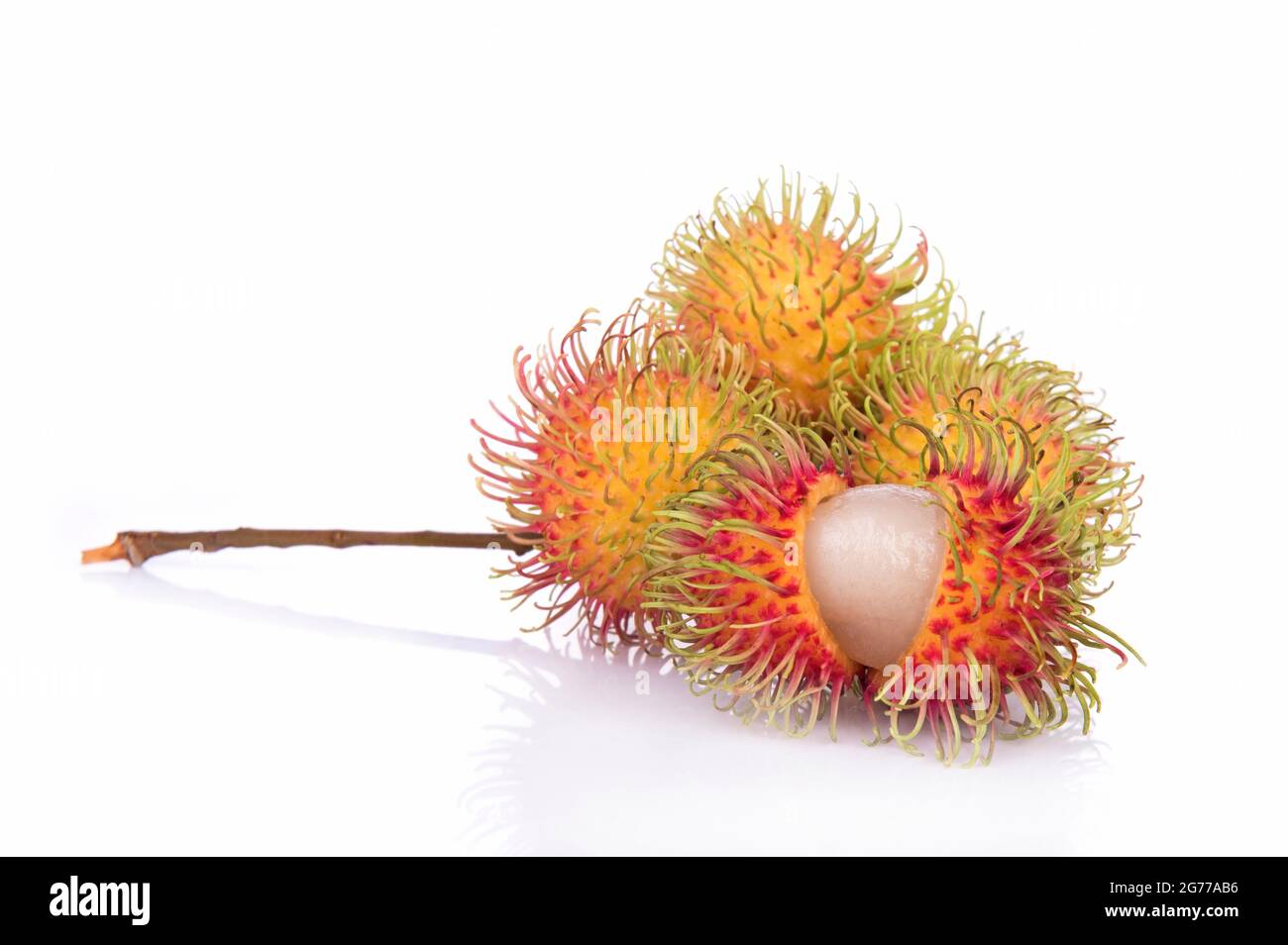 Rambutan isolated on white background Stock Photo - Alamy