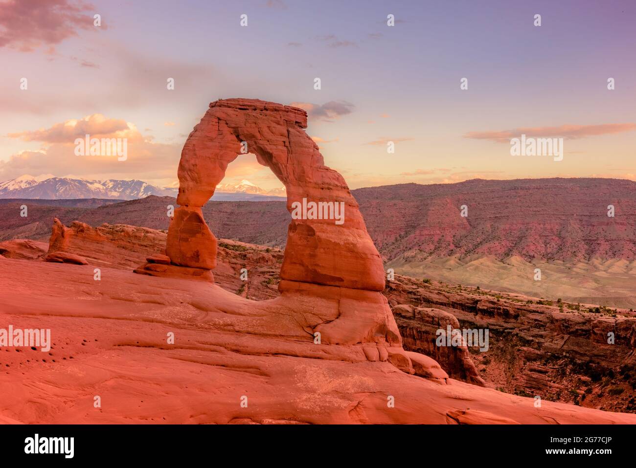 Delicate arch is Utah's symbole Stock Photo