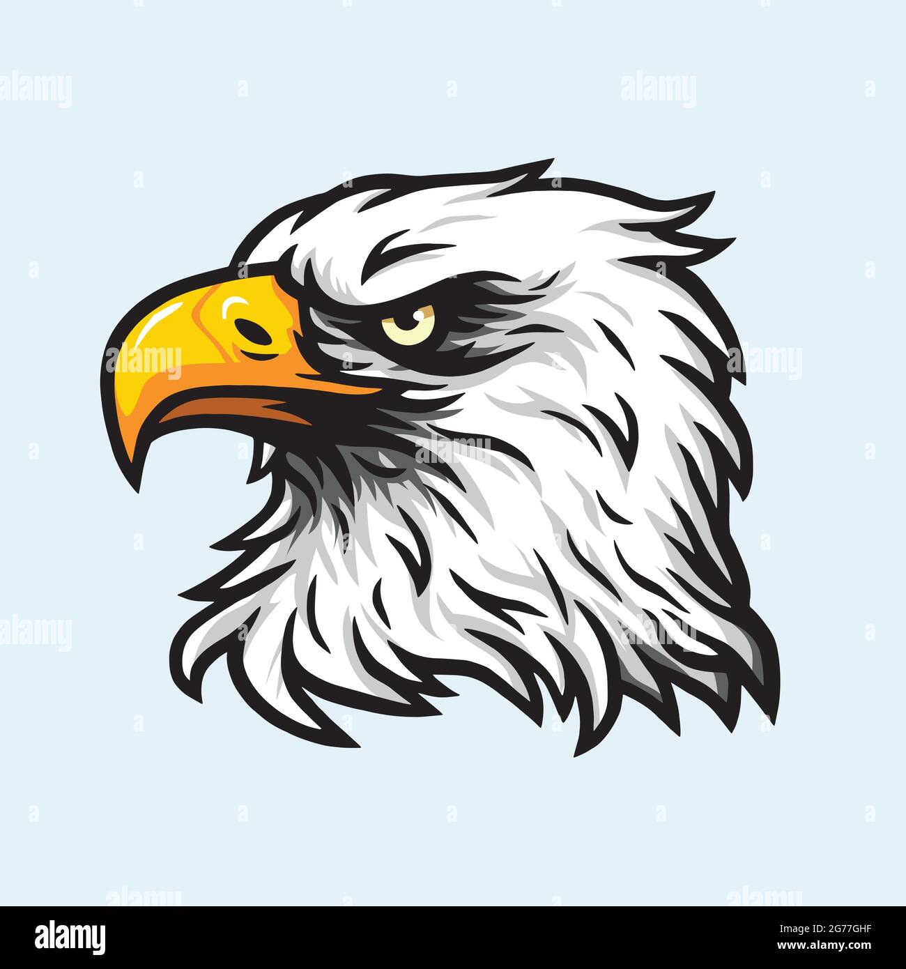 Eagle Head Mascot Vector Logo Stock Vector Image Art Alamy