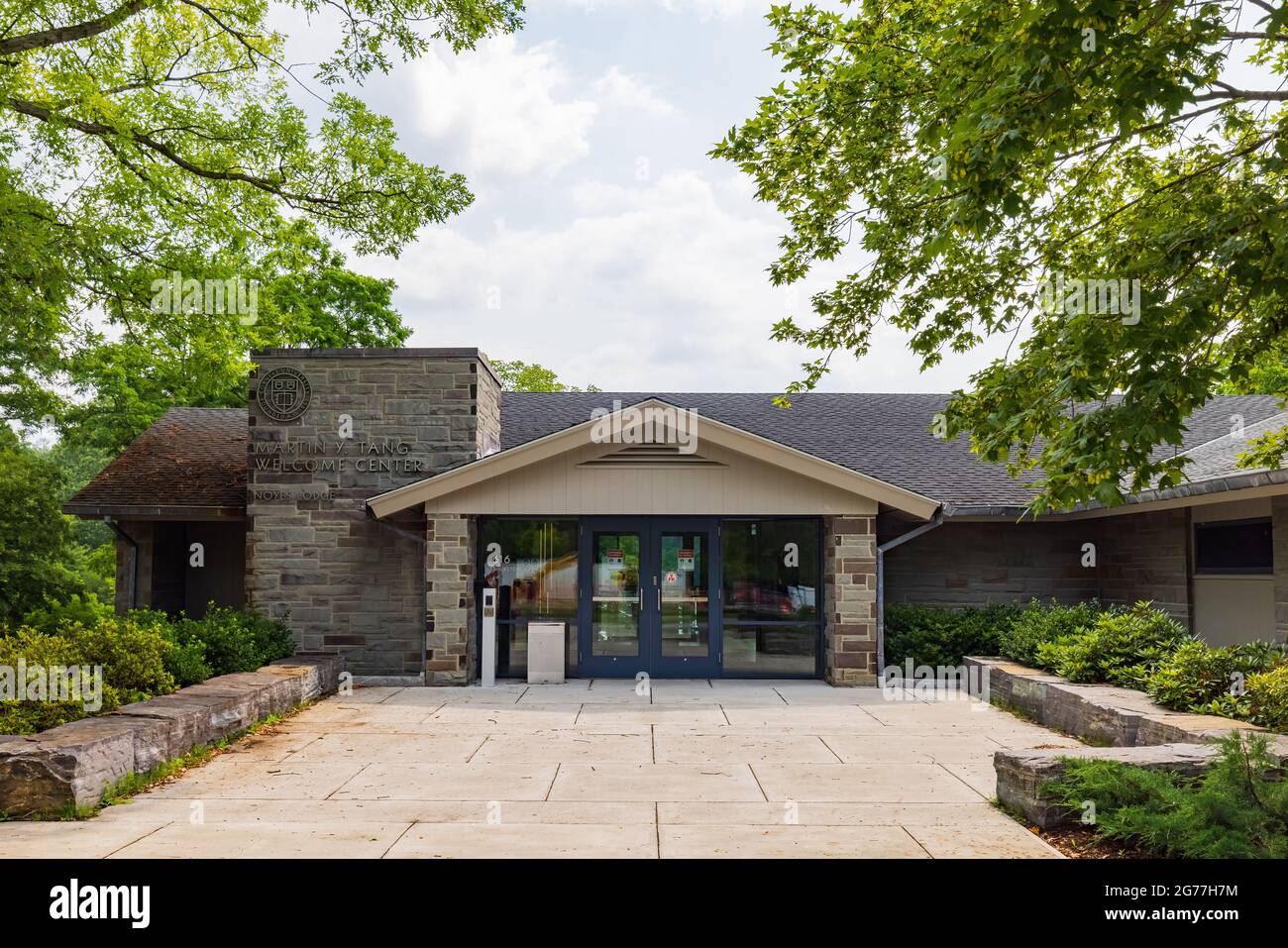 New York, JUL 6, 2021 Exterior view of the Martin Y. Tang Center Stock Photo Alamy
