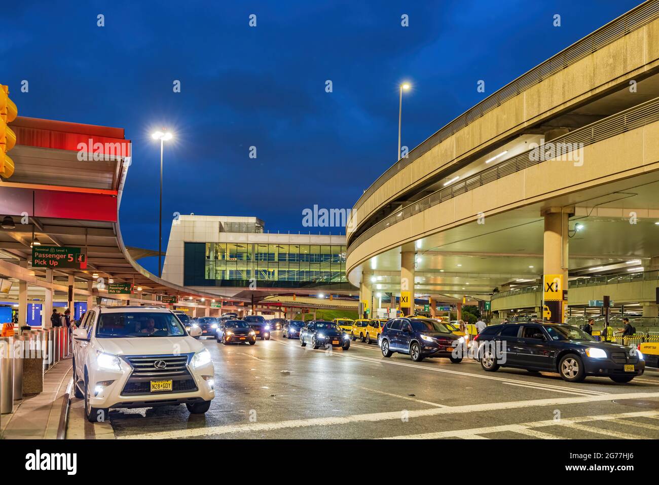 New Jersey, JUL 3, 2021 Exterior view of the Newark Liberty
