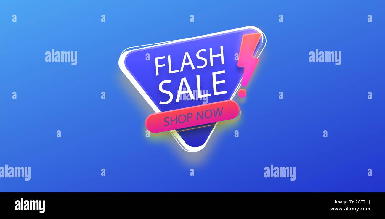 advertisement flash sale poster design Stock Photo