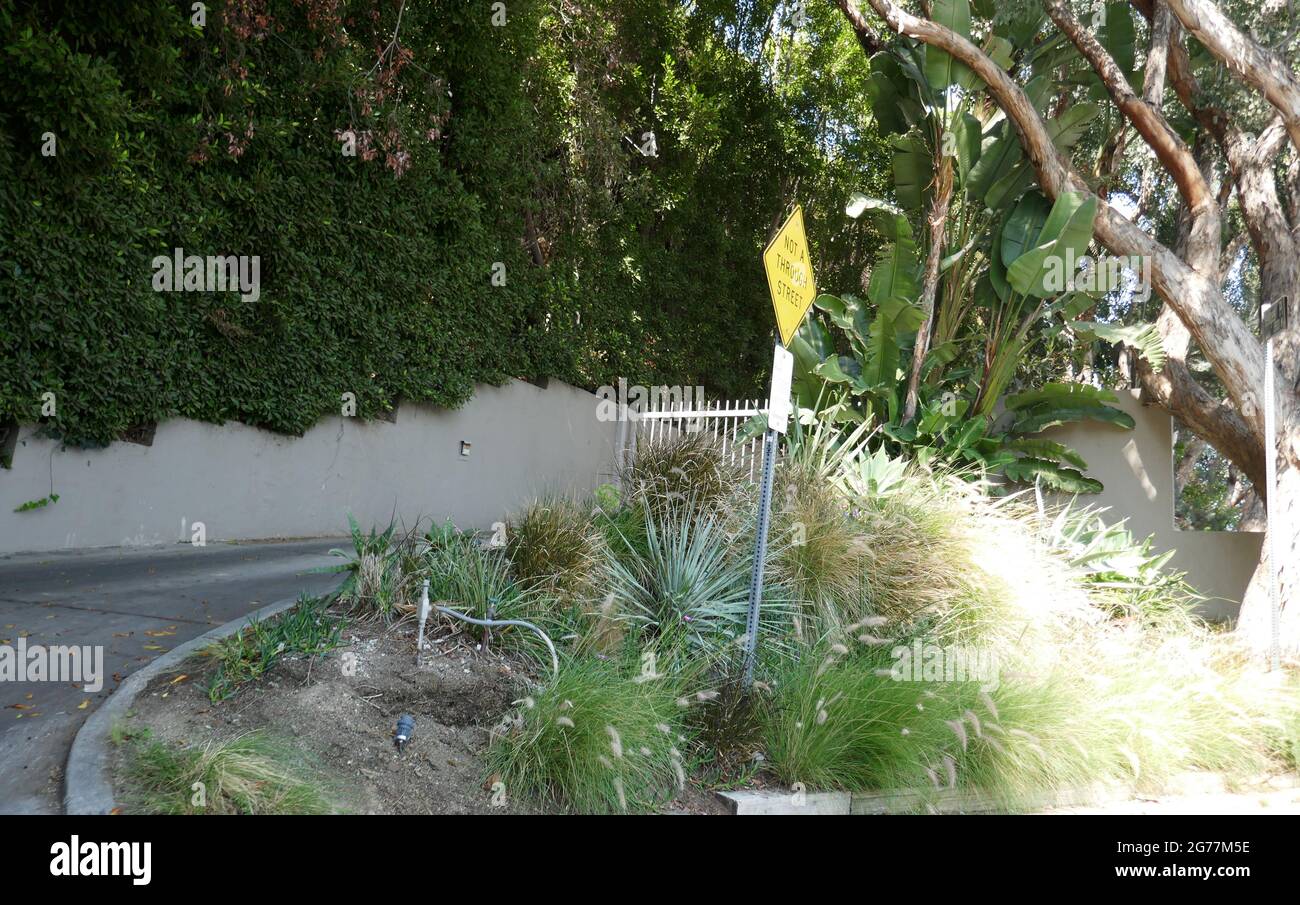 Los Angeles, California, USA 11th July 2021 A general view of atmosphere of Actress/Director Ida Lupino's Former Home/house at 1405 Miller Drive on July 11, 2021 in Los Angeles, California, USA. Photo by Barry King/Alamy Stock Photo Stock Photo