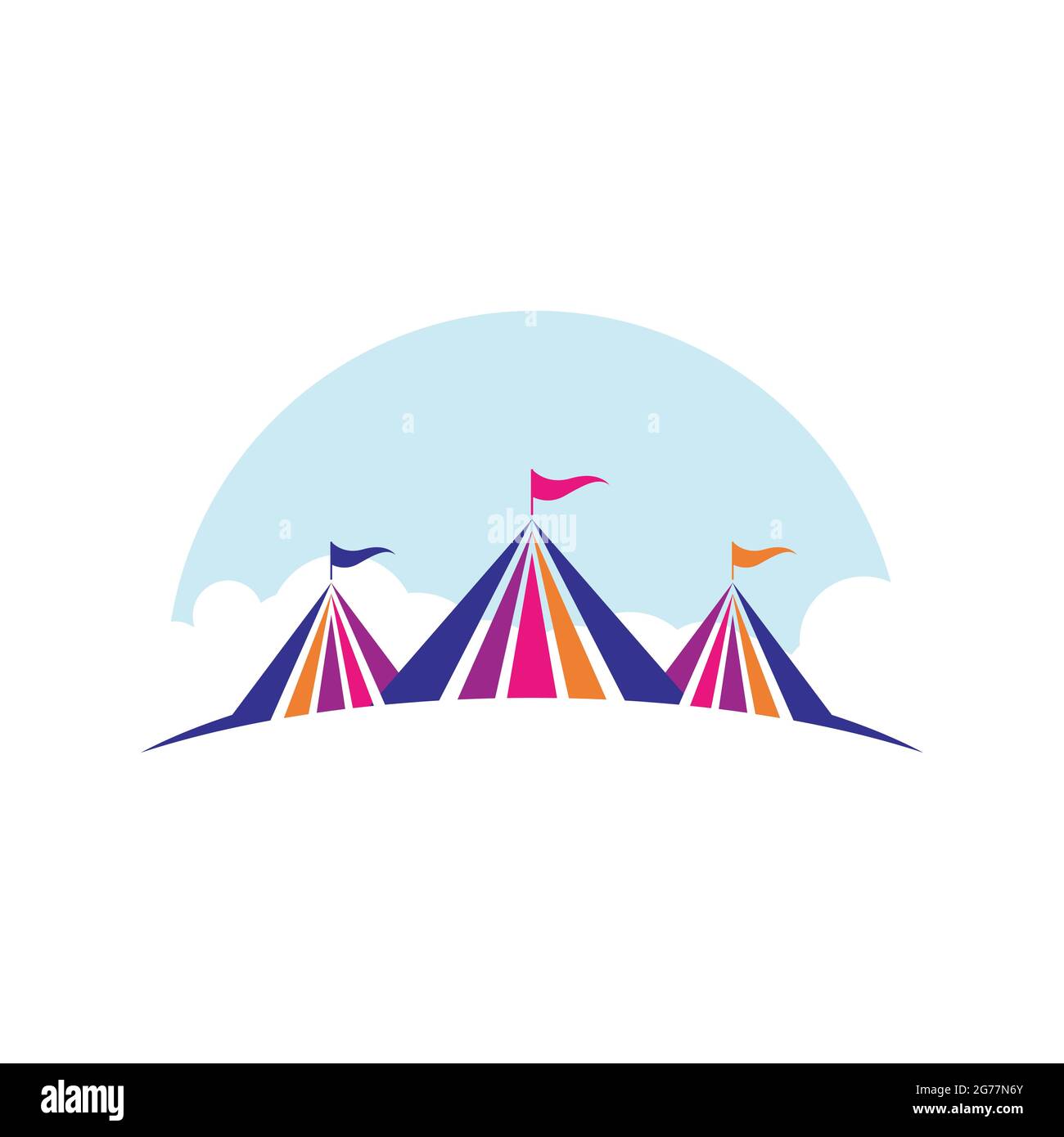 Circus element vector illustration design template Stock Vector Image ...
