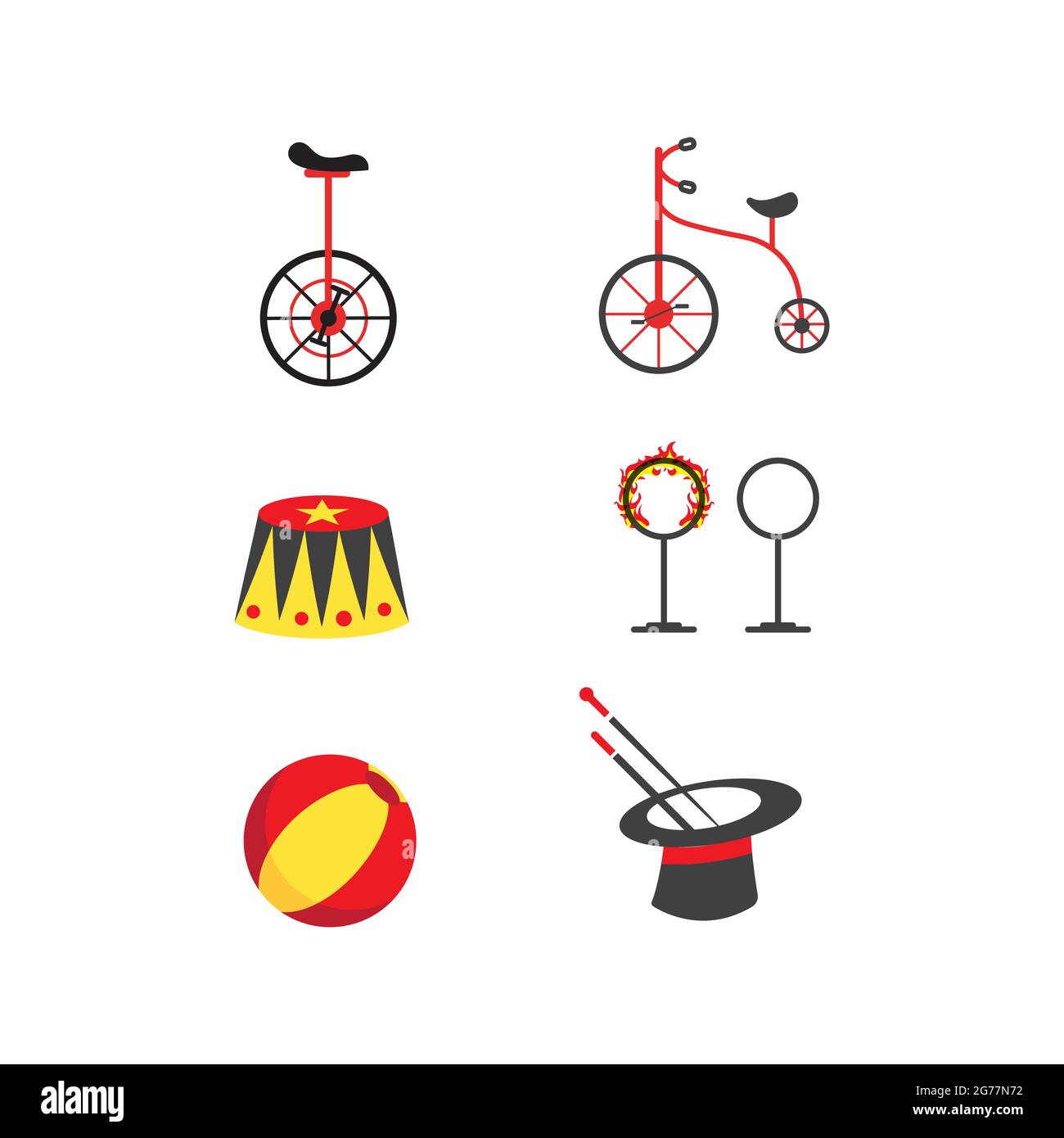Circus element vector illustration design template Stock Vector Image ...