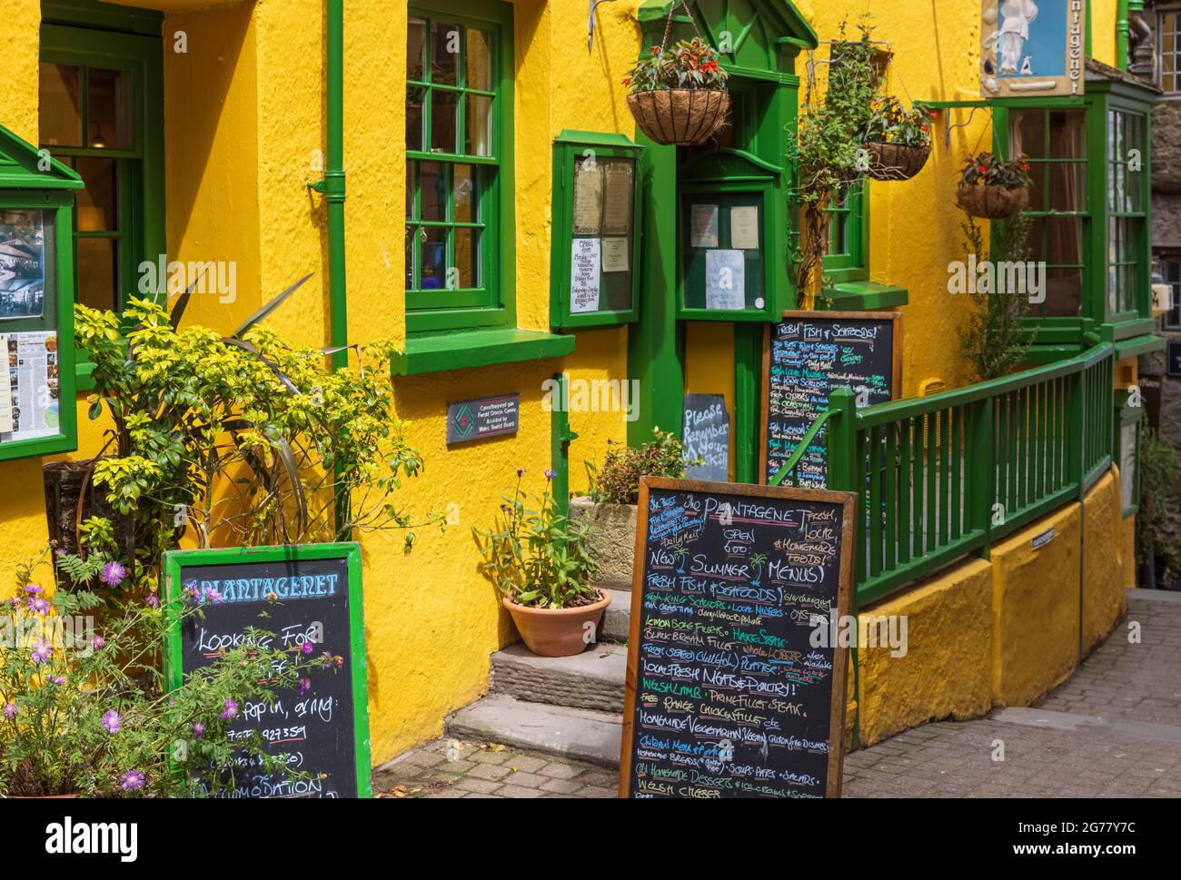 House restaurant, Quay Hill, Tenby, Pembrokeshire, Wales