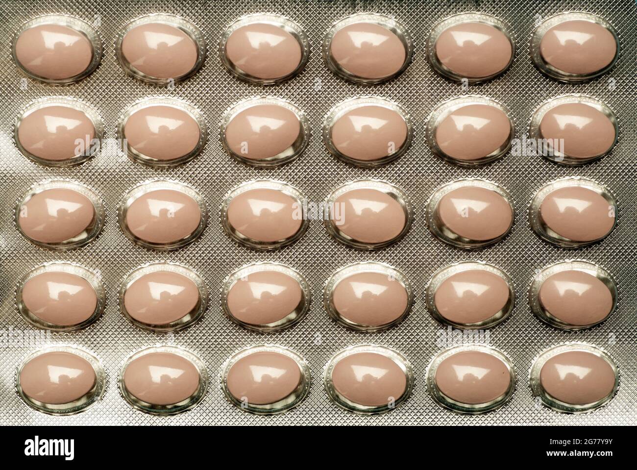 A pack of pills. Medicine, pharmacology and antibiotics drugs concept. High quality photo Stock Photo
