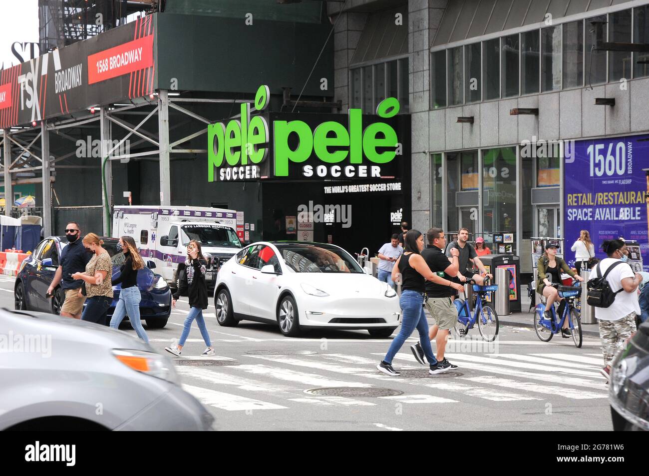 Pele soccer times square sales