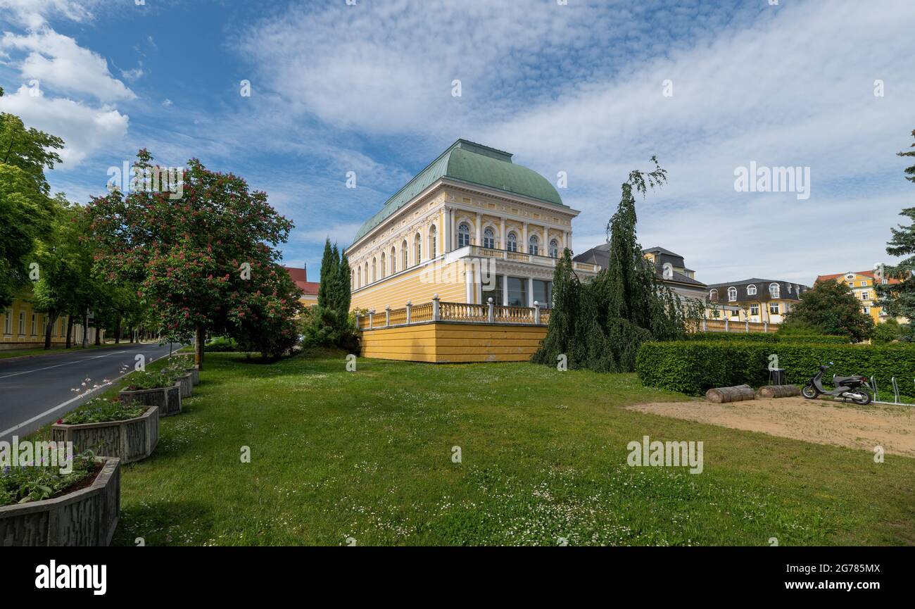 Architecture in the center of famous great Czech spa city Františkovy ...