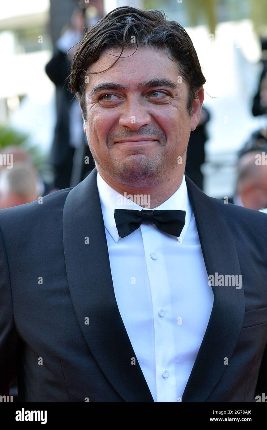 Cannes, France. 11th July, 2021. Riccardo Scamarcio attends the screening of the film 'Tre Piani' during the 74th Annual Cannes Film Festival at Palais des Festivals. Credit: Stefanie Rex/dpa-Zentralbild/dpa/Alamy Live News Stock Photo