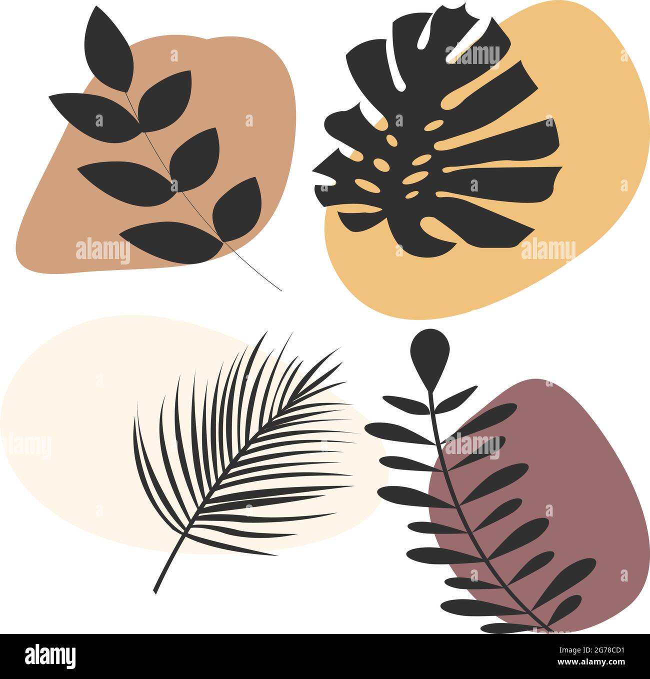leaf abstract vector Stock Vector Image & Art Alamy