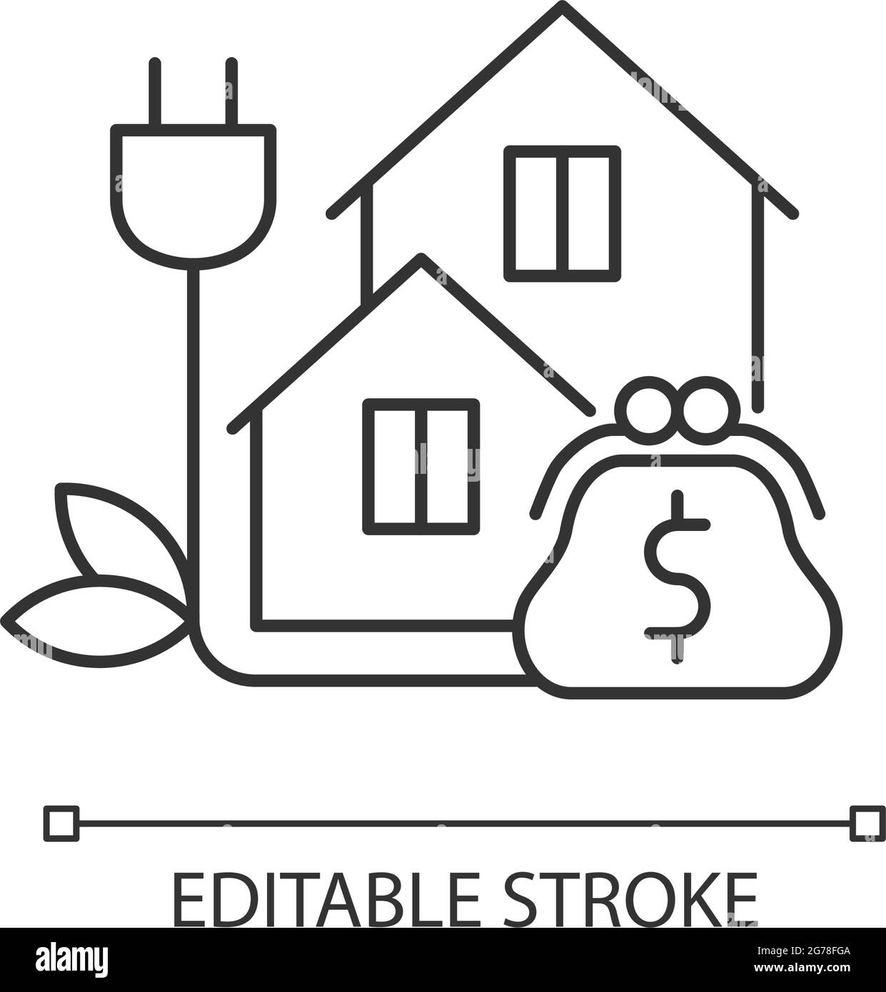 Green pricing program linear icon Stock Vector Image & Art - Alamy