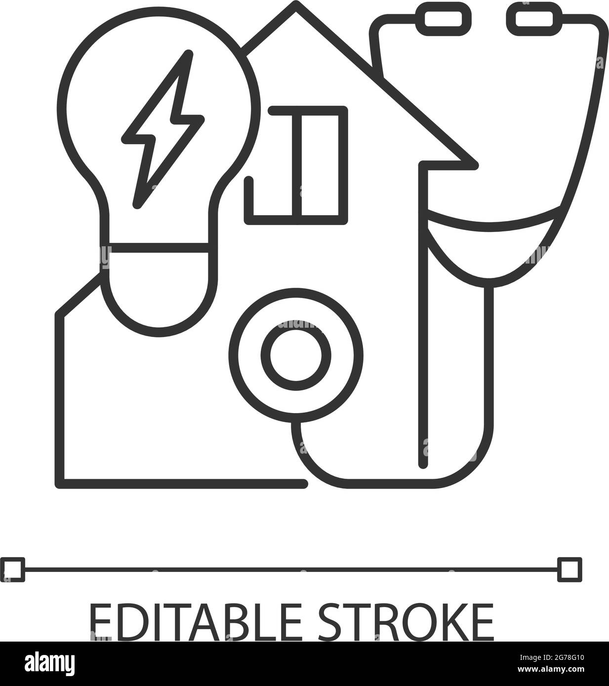 Energy audit linear icon Stock Vector Image & Art - Alamy