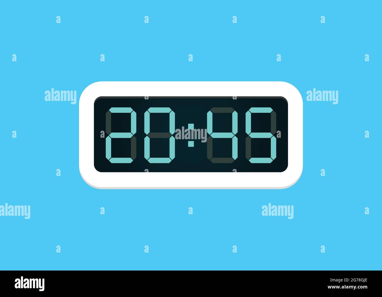 Digital alarm clock. Vector illustration Stock Vector Image & Art Alamy