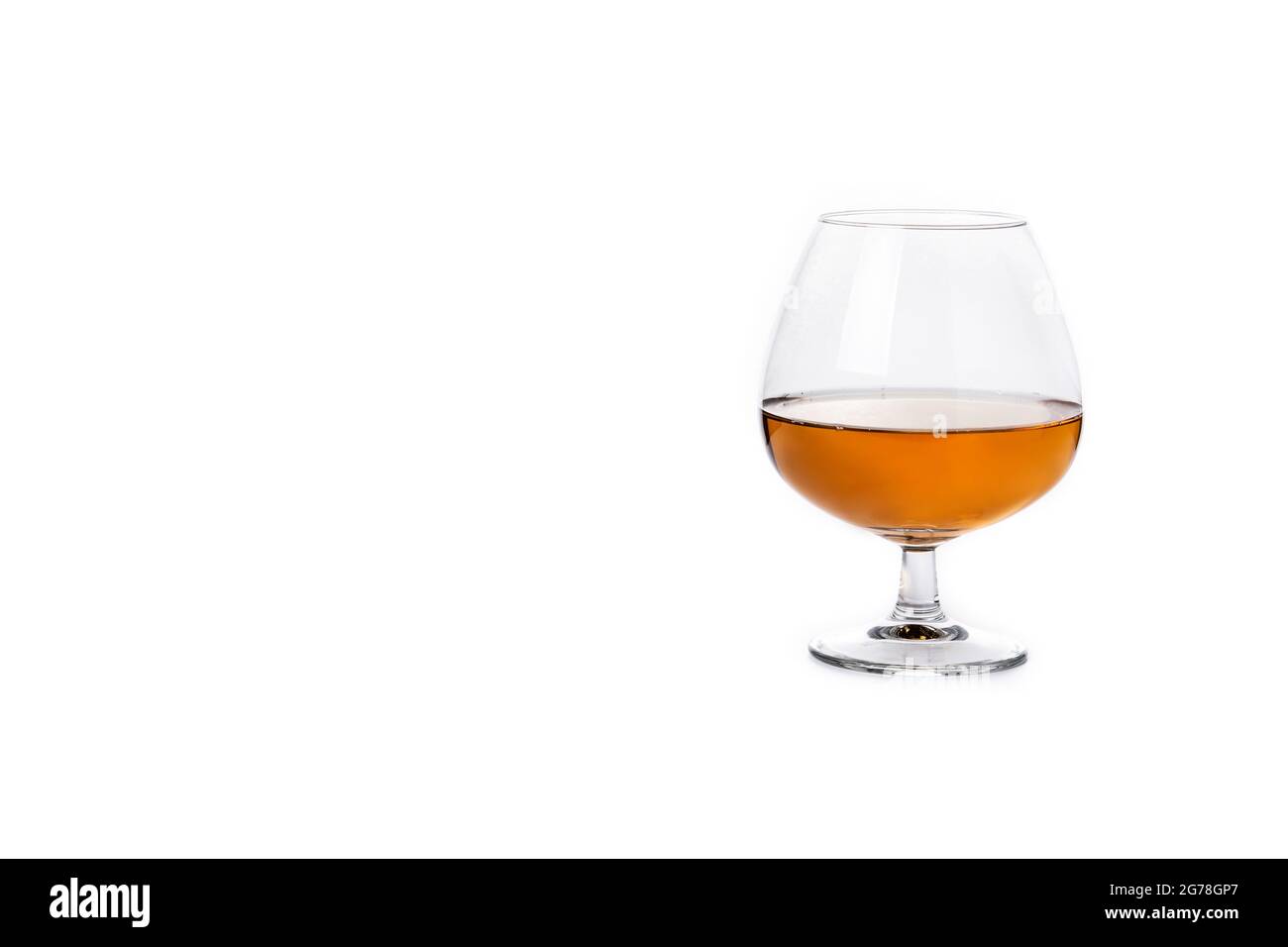 Cognac drink isolated on white background Stock Photo