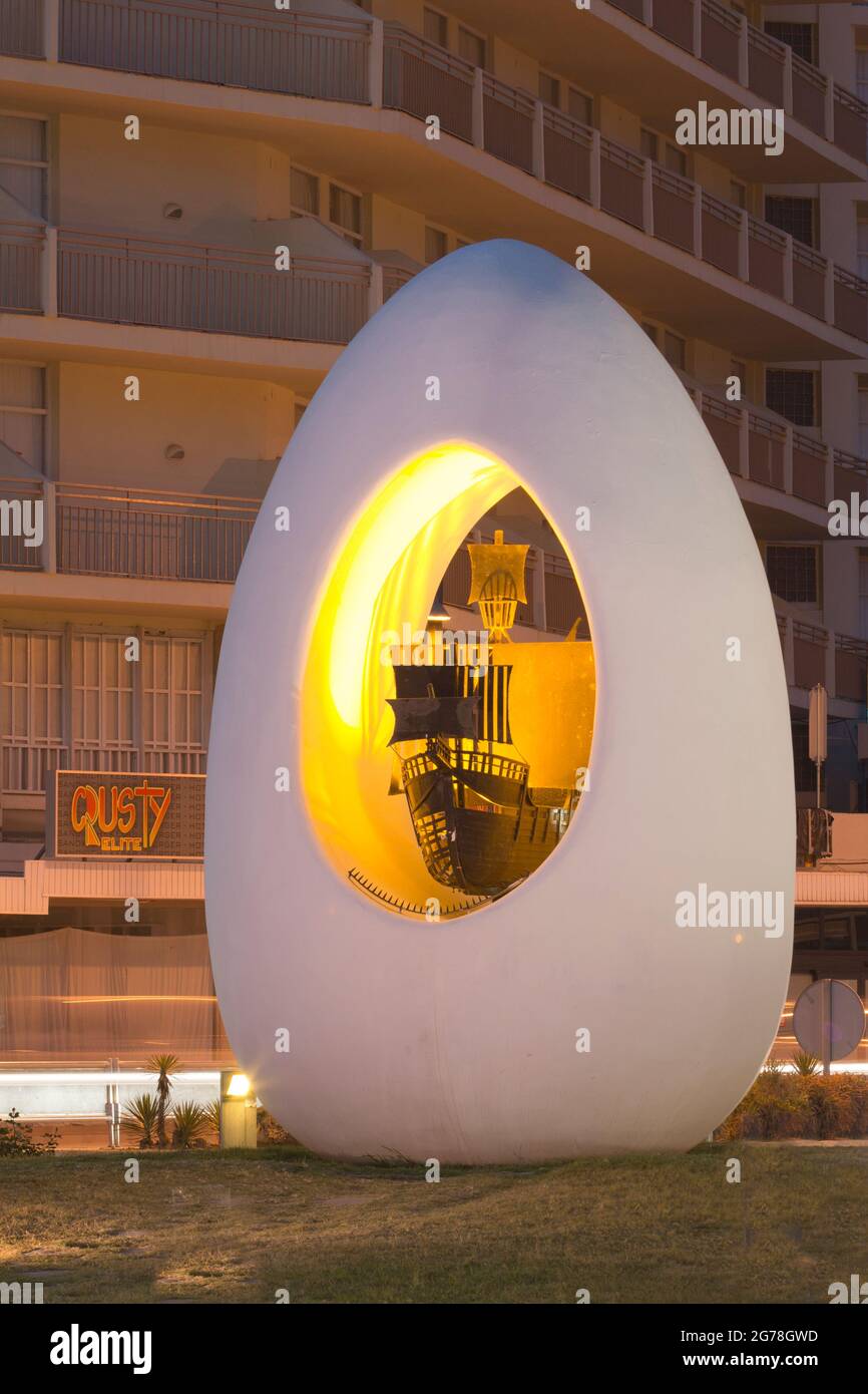 Egg of Columbus, Sant Antoni de Portmany, Ibiza Stock Photo