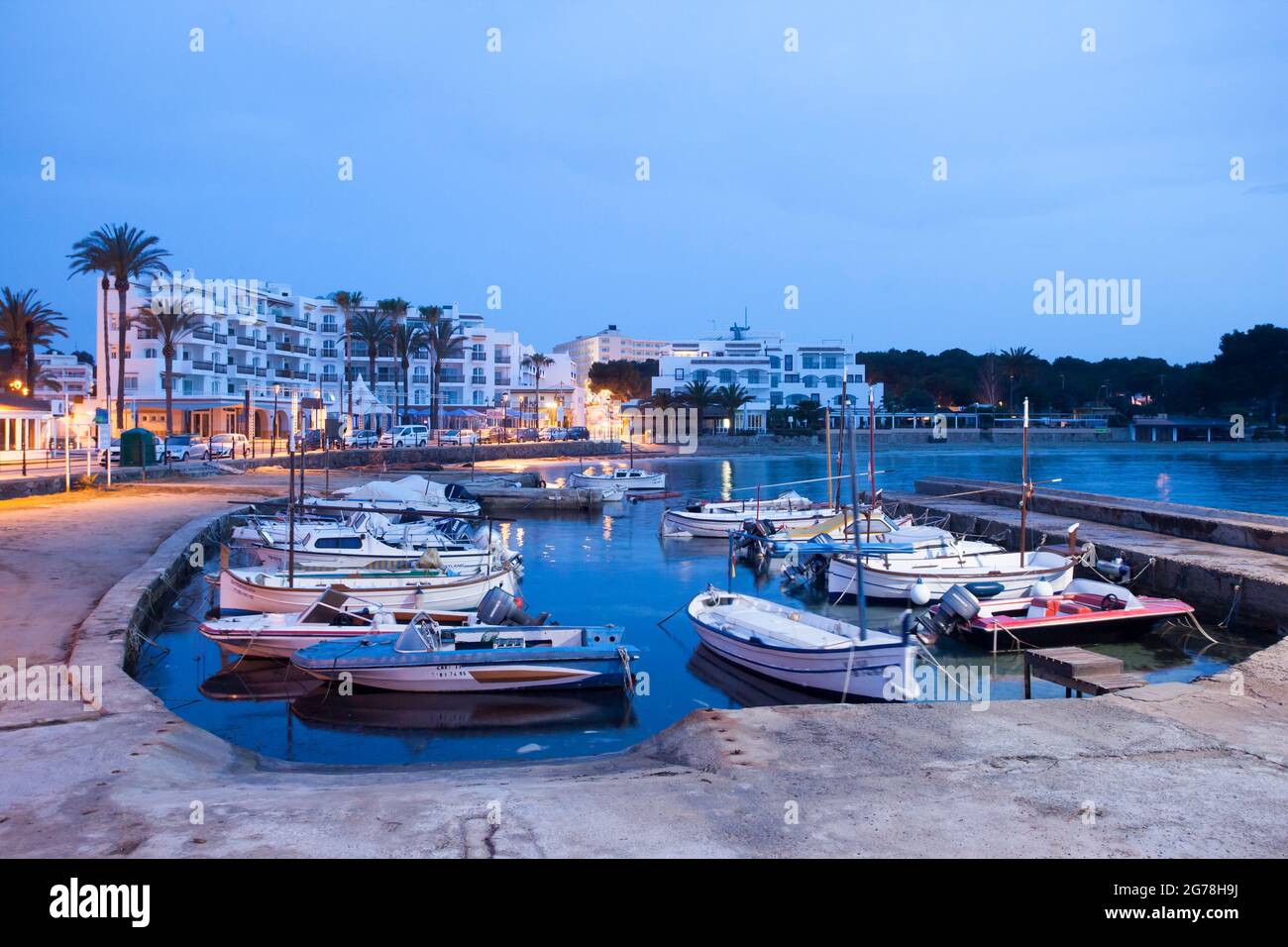 Es Canar harbor, Ibiza Stock Photo - Alamy
