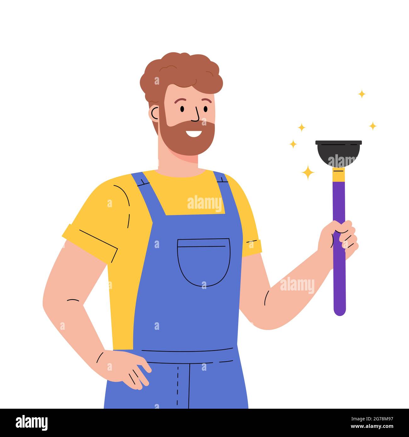 In housekeeping uniform Stock Vector Images - Alamy