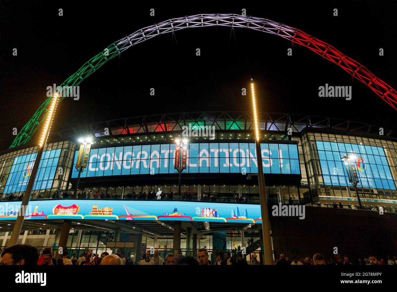 Écharpe Finale Euro 2020 - Italie Vs Angleterre - Stade De Wembley - Neuve