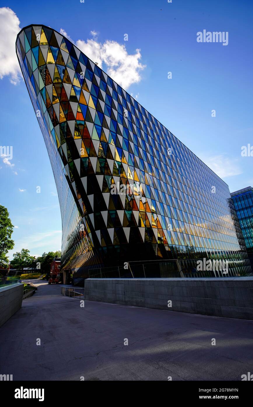 Aula Medica, Karolinska Institute in Solna, Stockholm, Sweden. Stock Photo