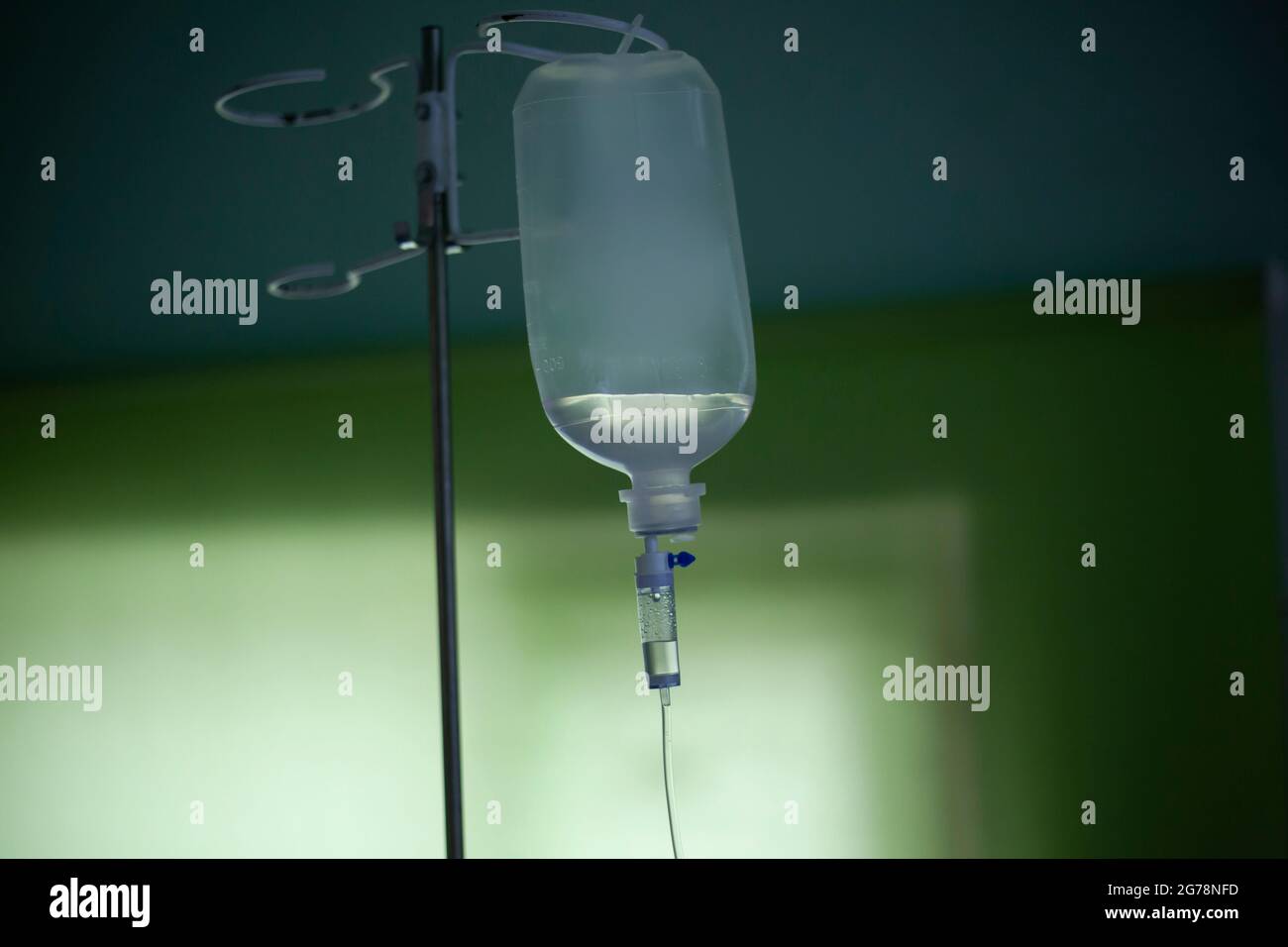 A dropper with medicine. Medical instrument. Treatment with medication