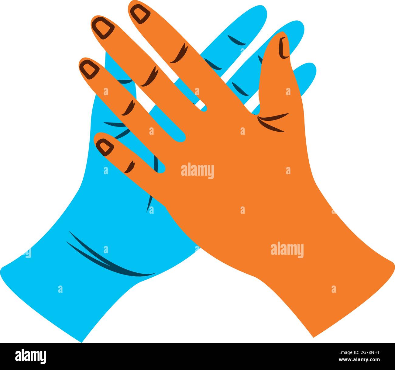 Left two hands Stock Vector Images Alamy