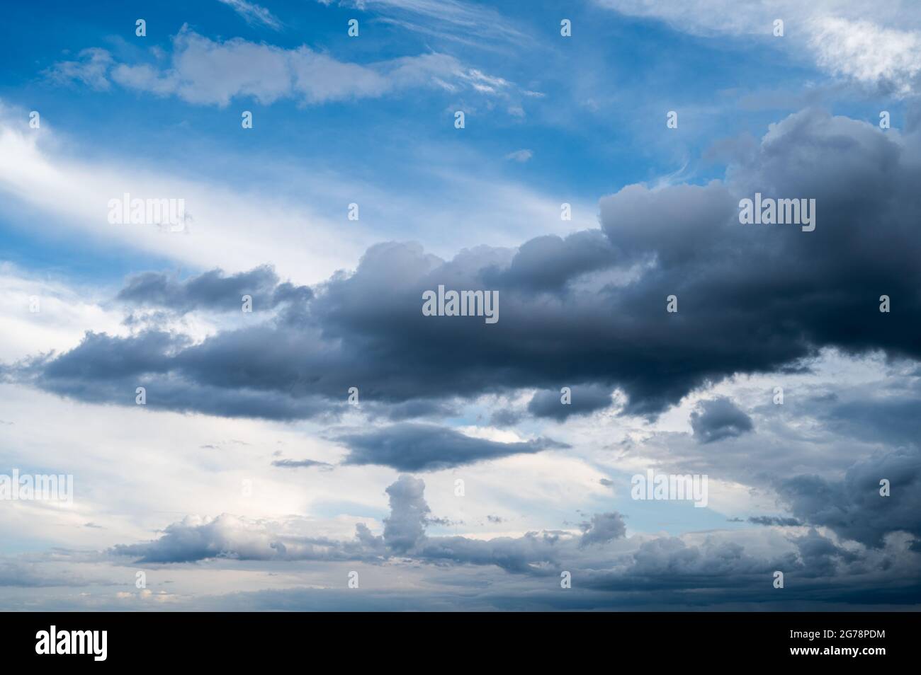 Beautiful white clouds against the blue sky Stock Photo - Alamy