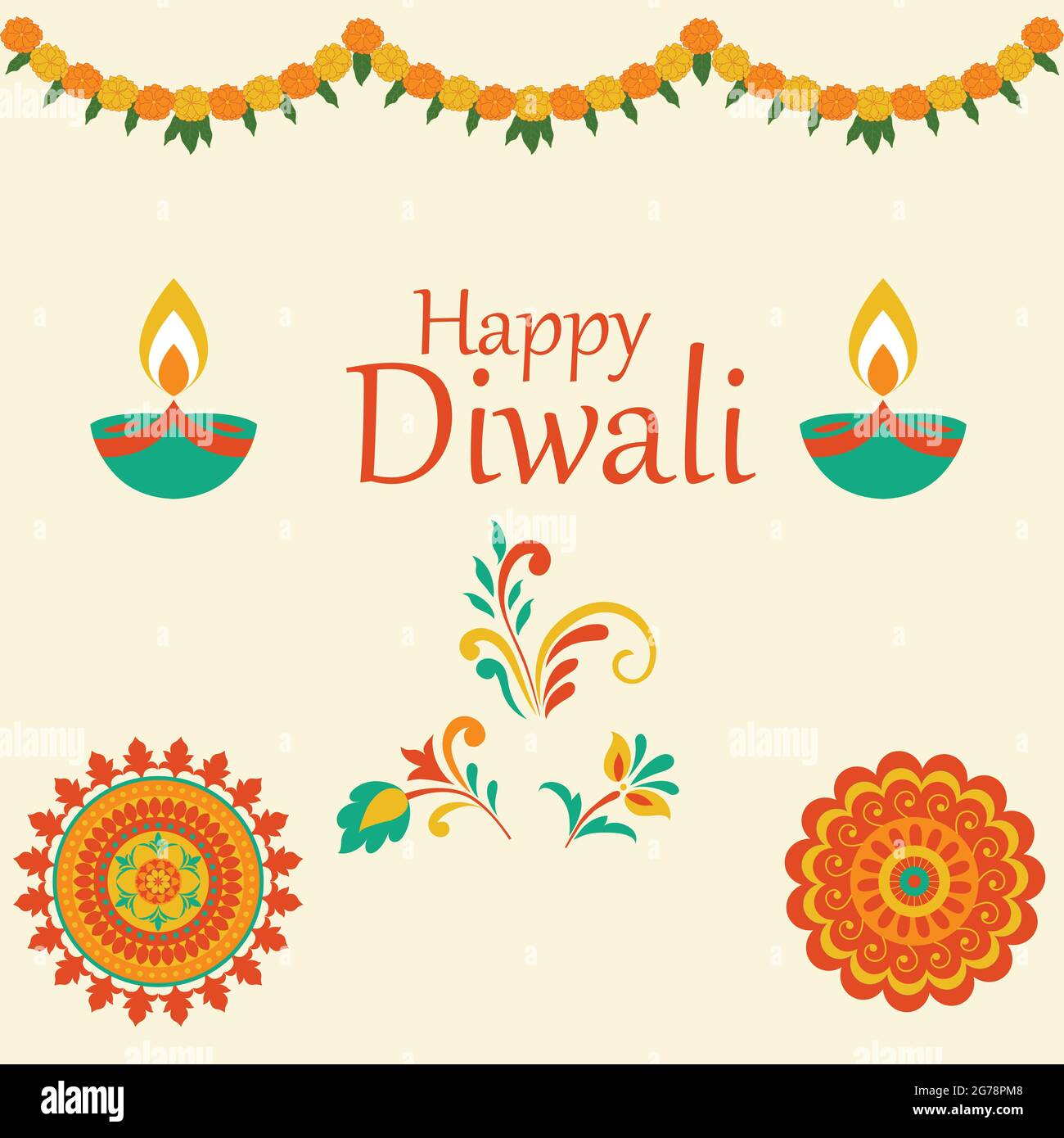 Diwali festival vector design for wallpaper, textile , surface ...