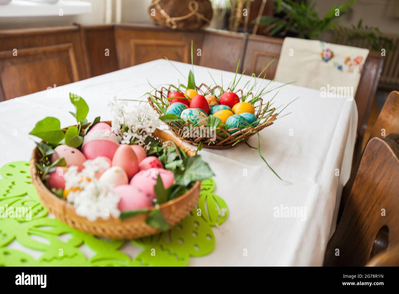 Easter eggs collection handmade painting Orthodox Easter