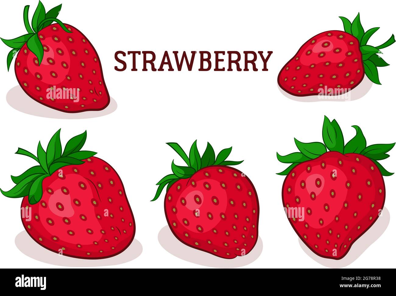 Pink strawberries Stock Vector Images - Alamy