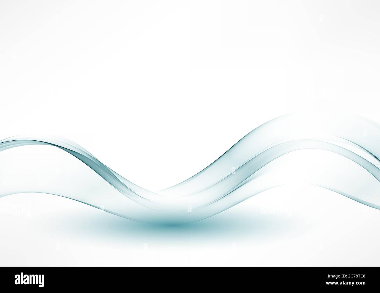 Abstract blue wave vector background Blue wave flow Stock Vector Image