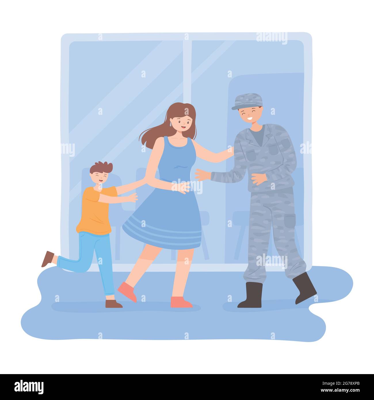 Veterans home Stock Vector Images Alamy