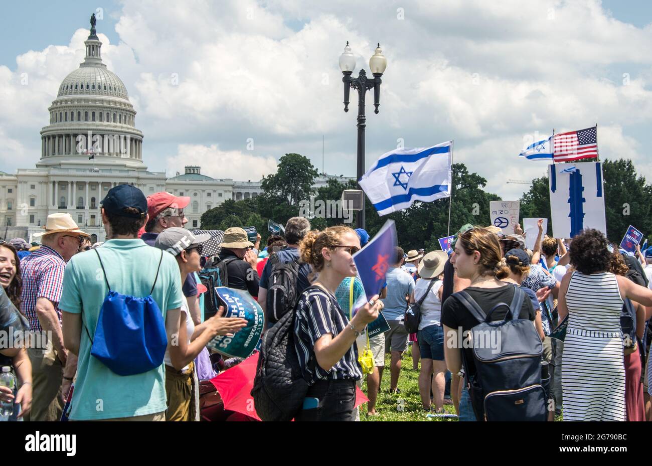 Rally against anti-Semitism in America Stock Photo