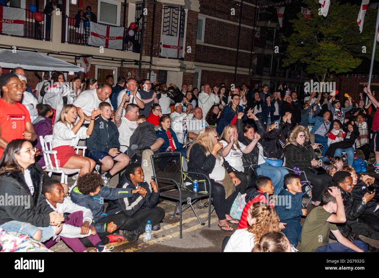 London, England. 11 Jul 2021. Kirby Estate During England Vs Italy