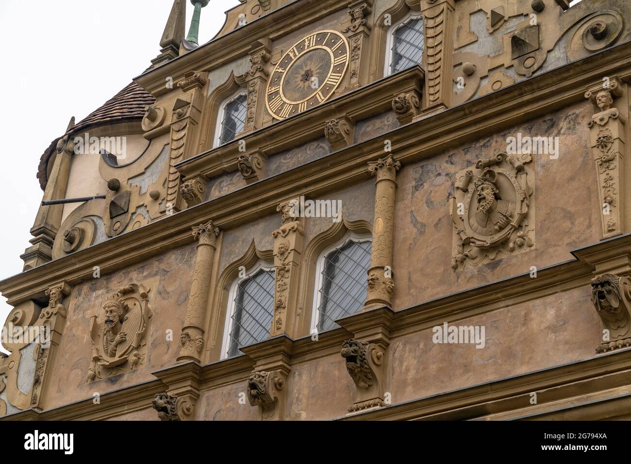Europe, Germany, Baden-Wuerttemberg, Neckar Valley, Neckarwestheim, Liebenstein Castle, view of the artistically designed castle chapel Stock Photo