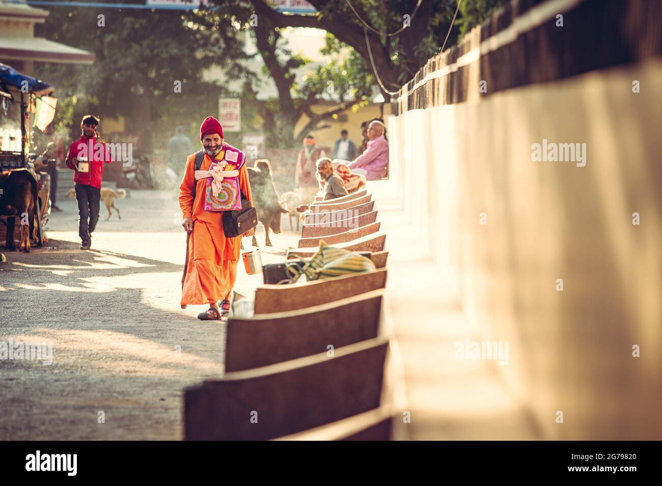 Street scene in India Stock Photo