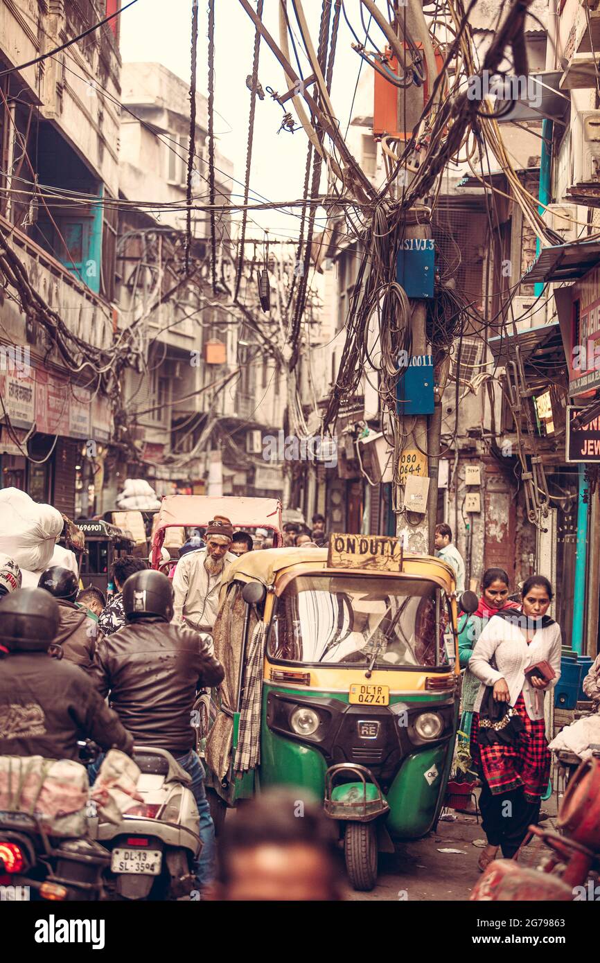Street scene in India Stock Photo